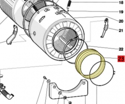 Манжета люка 081747 для стиральной машины Ariston/Indesit