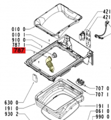 Патрубок бак-помпа 309507 Ariston/Indesit/Whirlpool